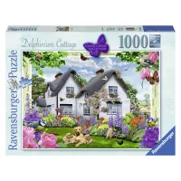Ravensburger puzzel 1000 stukjes Delphinium Cottage